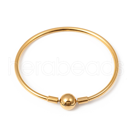 Ion Plating(IP) 304 Stainless Steel European Style Bangle Making MAK-G014-04G-1