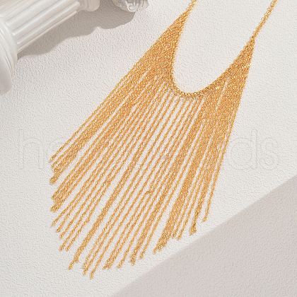 Vintage Iron Fringed Luxury Bib Necklaces for Banquets MM0442-1