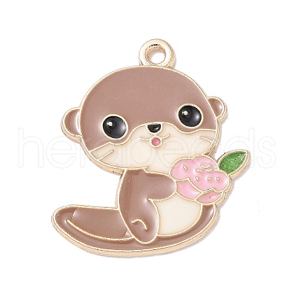 Alloy Enamel Pendants ENAM-C027-01B-01-1