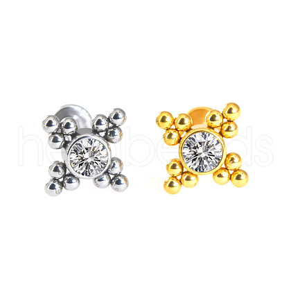 316L Surgical Stainless Steel & G23 Titanium Crystal Rhinestone Labrets for Women Men WG3A239-58-1