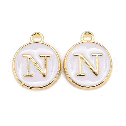 Golden Plated Alloy Charms X-ENAM-S118-01N-1