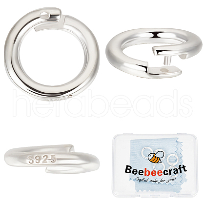 Beebeecraft 6Pcs 925 Sterling Silver Twister Clasp STER-BBC0007-44-1