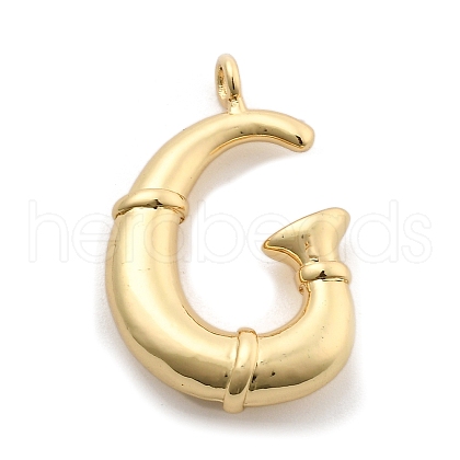 Rack Plating Brass Pendants KK-I722-08G-G-1