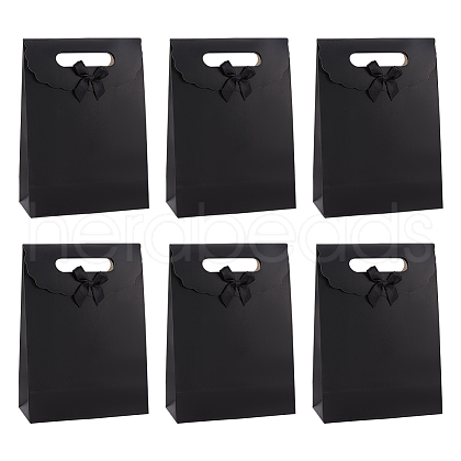 Rectangle Paper Gift Bags CARB-WH0017-14B-05-1