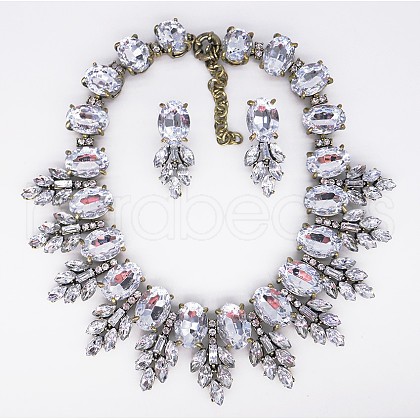 Alloy Rhinestone Jewelry Sets FS-WG3ECD0-11-1