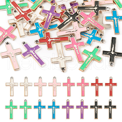  32Pcs 8 Colors CCB Plastic Pendants KY-TA0001-24-1