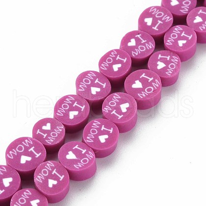 Handmade Polymer Clay Bead Strands CLAY-S096-013C-1