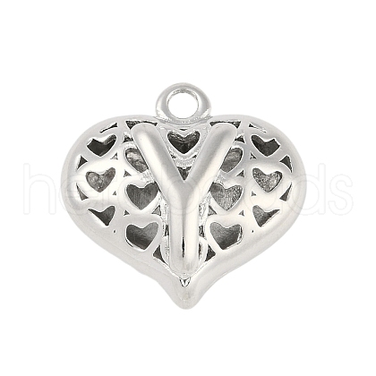 Hollow Brass Pendants for Valentine's Day KK-M289-03Y-P-1