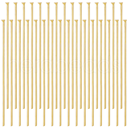 Beebeecraft 304 Stainless Steel Flat Head Pins STAS-BBC0004-37C-1