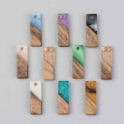 Resin & Walnut Wood Pendants RESI-S389-059B-1