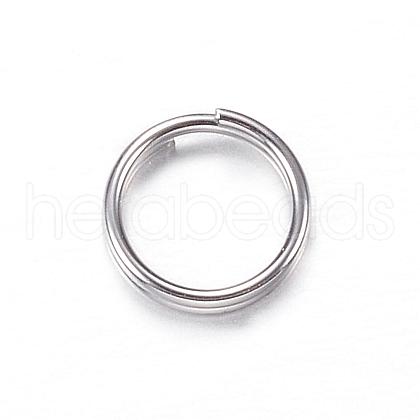 Tarnish Resistant 201 Stainless Steel Split Rings STAS-P092-03-1