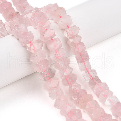 Natural Rose Quartz Beads Strands G-N347-09A-02-1