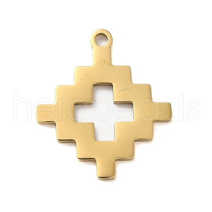 304 Stainless Steel Pendants STAS-S123-03G-09-1
