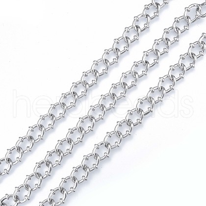 Handmade Alloy Oval Link Chains LCHA-N01-03-1
