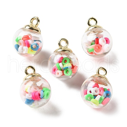 Glass Pendants FIND-Z083-01B-1