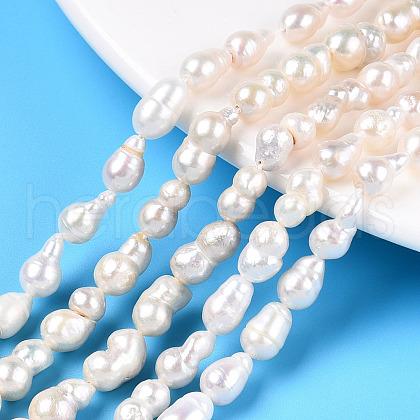Natural Baroque Pearl Keshi Pearl Beads Strands X1-PEAR-S020-F10-02-1