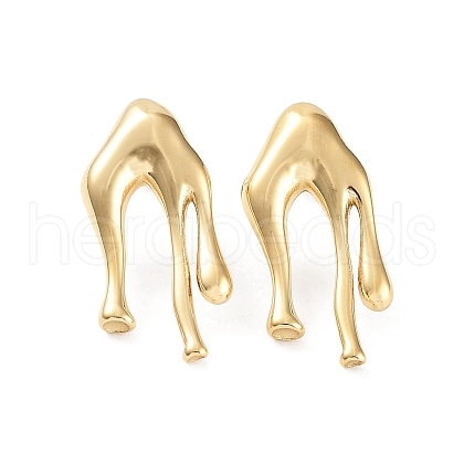 304 Stainless Steel Stud Earrings EJEW-P245-10G-1