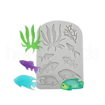 DIY Sea Animals Shape Food Grade Silicone Molds OCEA-PW0001-42E-1