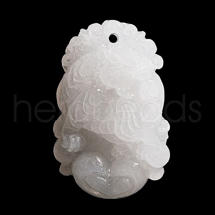 Natural White Jade Carved Pendants G-S384-01C-1