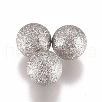 304 Stainless Steel Textured Beads STAS-G225-34P-01-1
