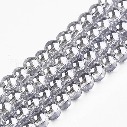 Electroplate Glass Beads Strands EGLA-S195-02C-01-1