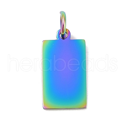 Ion Plating(IP) 304 Stainless Steel Pendants STAS-I311-31C-RC-1