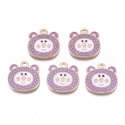 Alloy Enamel Pendants ENAM-N054-74B-1
