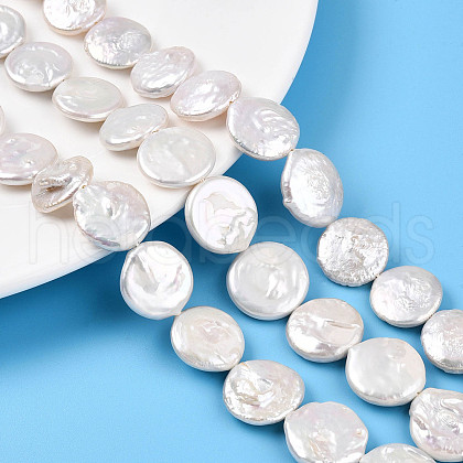 Natural Nucleate Keshi Pearl Beads Strands PEAR-S018-03H-1