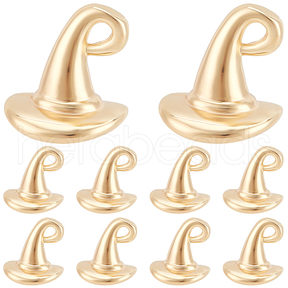 Beebeecraft 10Pcs Halloween Themed Brass Pendants KK-BBC0015-68A-1