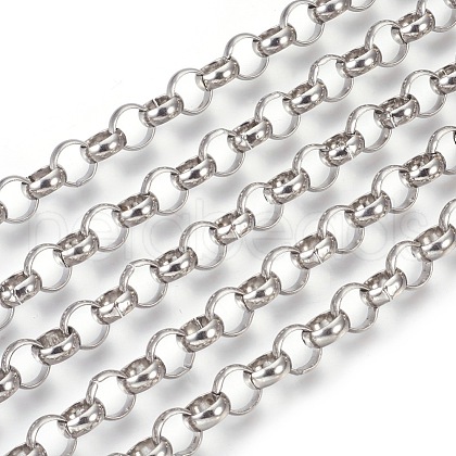 Tarnish Resistant 304 Stainless Steel Rolo Chains CHS-L017-18J-1