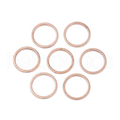Rack Plating Brass Linking Rings X-KK-P286-01B-RG-1