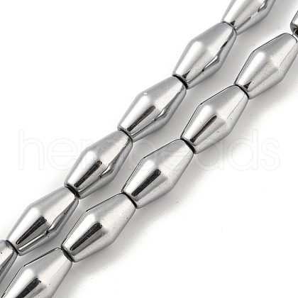 Electroplated Synthetic Non-magnetic Hematite Beads Strands G-Z032-B02-02H-1