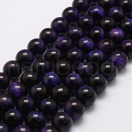 Natural Tiger Eye Bead Strands G-P230-08-D-8mm-1