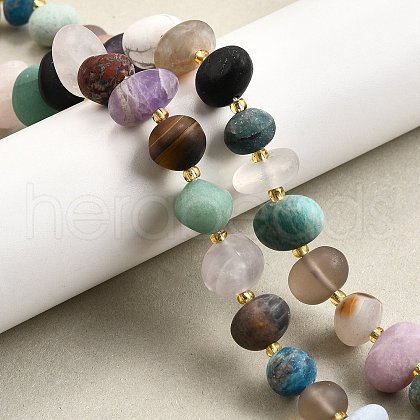 Natural Mixed Gemstone Beads Strands G-H312-A01-A-1