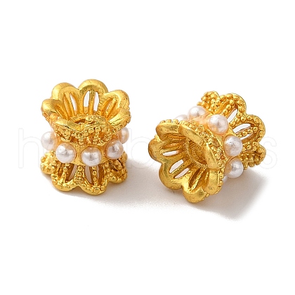 Rack Plating Brass Beads KK-K381-13MG-1