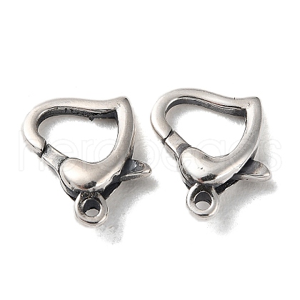 925 Thailand Sterling Silver Lobster Claw Clasps STER-D003-57AS-1
