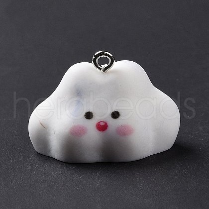 Opaque Resin Pendants RESI-D063-03A-1