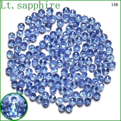 Imitation Austrian Crystal Beads SWAR-F068-3x4mm-14-1