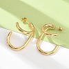 304 Stainless Steel Two-layer C-Shaped Stud Earrings EJEW-Z098-18G-3