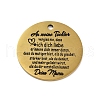 201 Stainless Steel Pendants STAS-R002-01G-08-1