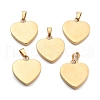 Ion Plating(IP) Fashionable 304 Stainless Steel Stamping Blank Tag Pendants STAS-J002B-01G-2
