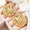 304 Stainless Steel Sea Wave Stud Earrings EJEW-M073-07G-01-4