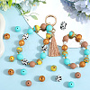 SUNNYCLUE 50Pcs 5 Styles Food Grade Eco-Friendly Silicone Beads SIL-SC0002-13-4