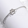 Tarnish Resistant 201 Stainless Steel Link Bracelets STAS-T040-JN020-1-2