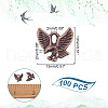 ARRICRAFT 100Pcs Tibetan Style Alloy Pendants TIBEP-AR0001-17R-2