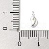925 Sterling Sliver Cubic Zirconia Moon Charms STER-R002-02S-02-3