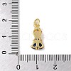 Brass Micro Pave Colorful Cubic Zirconia Glass Pendants X-KK-R162-026J-G-3