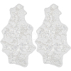 Flower Gauze & Sequin Embroidery Ornament Accessories DIY-WH0430-464B-1