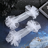 Polyester Lace Fabric with Plastic Arm Sleeves AJEW-WH20009-45-4