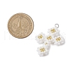 Seed Beads Beaded Charms PALLOY-MZ00358-01-2